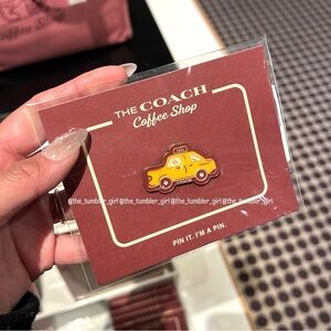The Coach Coffee Shop Taxi Enamel Pin